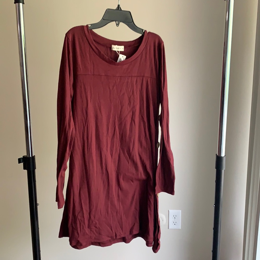 Long sleeve midi dress
